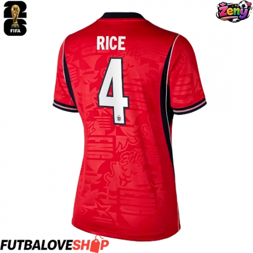 Dres Anglicko Declan Rice #4 Preč pre Ženy MS 2026 Krátky Rukáv